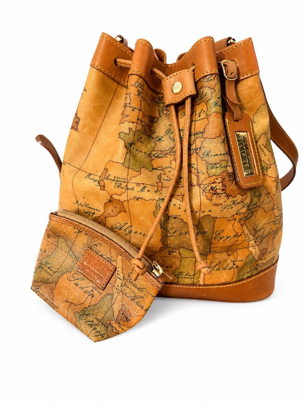 Alviero Martini 1ª Classe Bucket Bag + Matching Coin Pouch